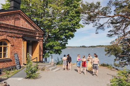 Sauna público de la isla de Lonna