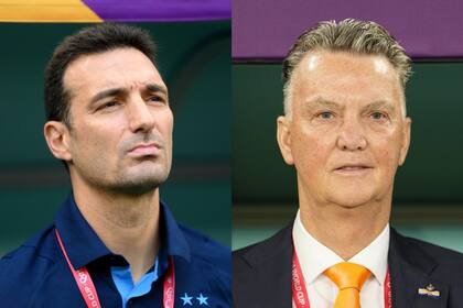 Scaloni, DT de la Argentina, se medirá con van Gaal, el entrenador de Países Bajos