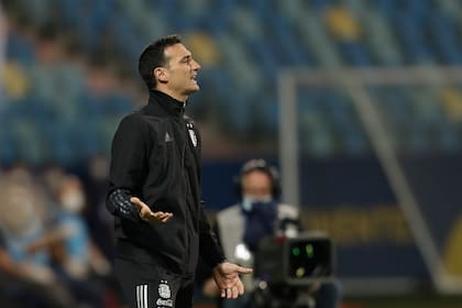 Scaloni en los cuartos de final de la Copa América