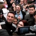 Scaloni se despidió de Pujato y su familia le dejó un mensaje a los hinchas