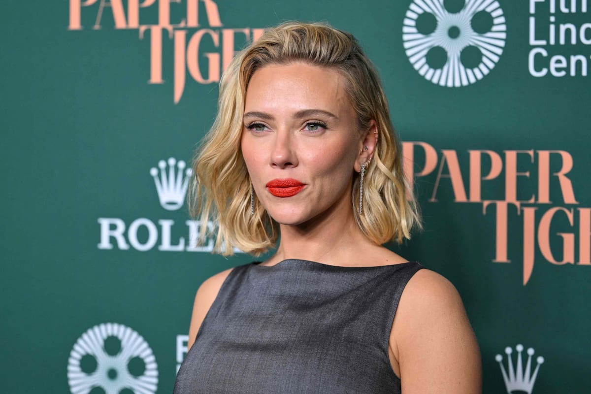 Scarlett Johansson en la presentación de Paper Tiger en el Festival de Nueva York, realizada a fines de septiembre; la película se verá en Mar del Plata