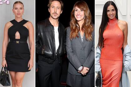 Scarlett Johansson, Ryan Gosling y Julia Roberts y Demi Moore, algunas de las celebrities que se vieron en la semana de la moda en Milán