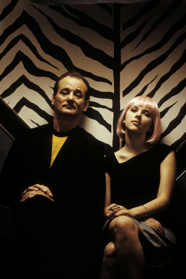 Scarlett Johansson y Bill Murray en Perdidos en Tokio