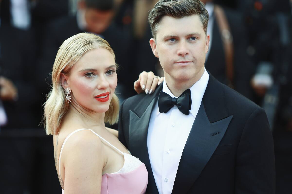 Scarlett Johansson y Colin Jost, en el Festival de Cannes en 2023