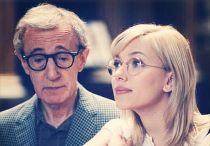 Scarlett y Woody juntos en la película "Scoop"