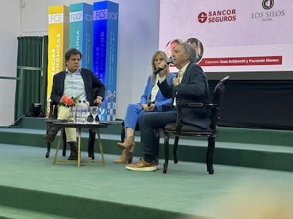 Schiaretti con Manes el año pasado en la Universidad del Litoral.