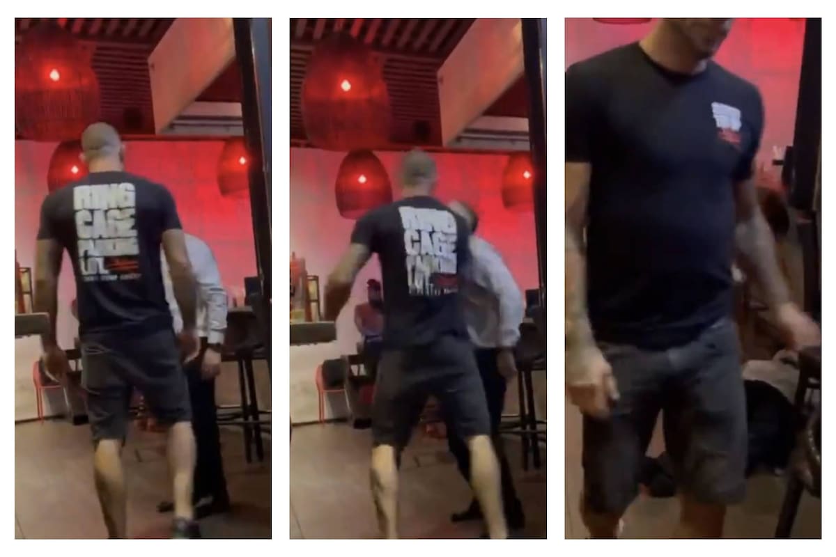 Schilling noqueó a un hombre en un bar