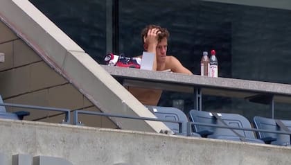 Un punto de inflexión: Schwartzman, frustrado, en el US Open, tras quedar eliminado en la segunda rueda; a partir de eso hizo modificaciones y llegaron los mejores resultados de su vida.
