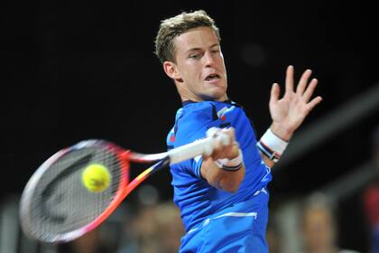 Schwartzman y su derecha; el viernes jugará contra Pella