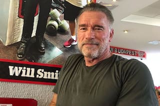 En una foto con Linda Hamilton, Schwarzenegger comparó el paso del tiempo