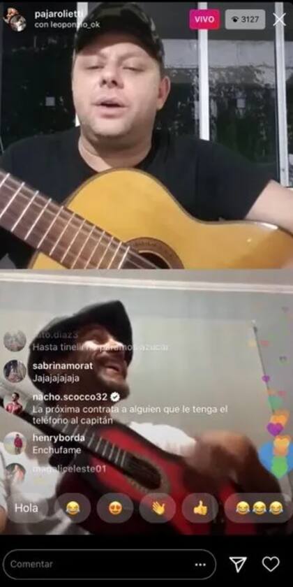Scocco se rió de cómo Ponzio sostenía el celular