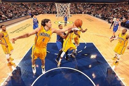 Scola en el triunfo de los Pacers ante los Knicks