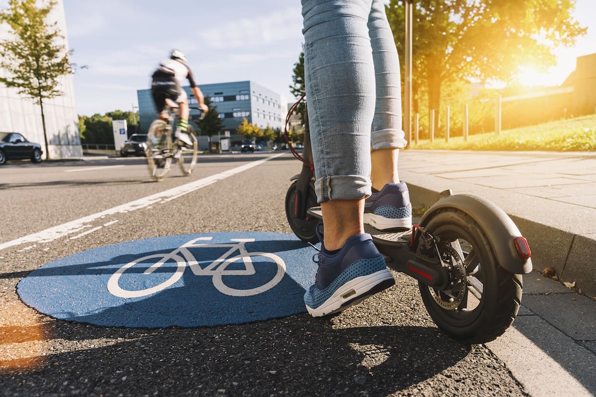 Scooter en las calles