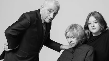 Scorsese, su esposa Helen Morris y la hija de ambos, Francesca