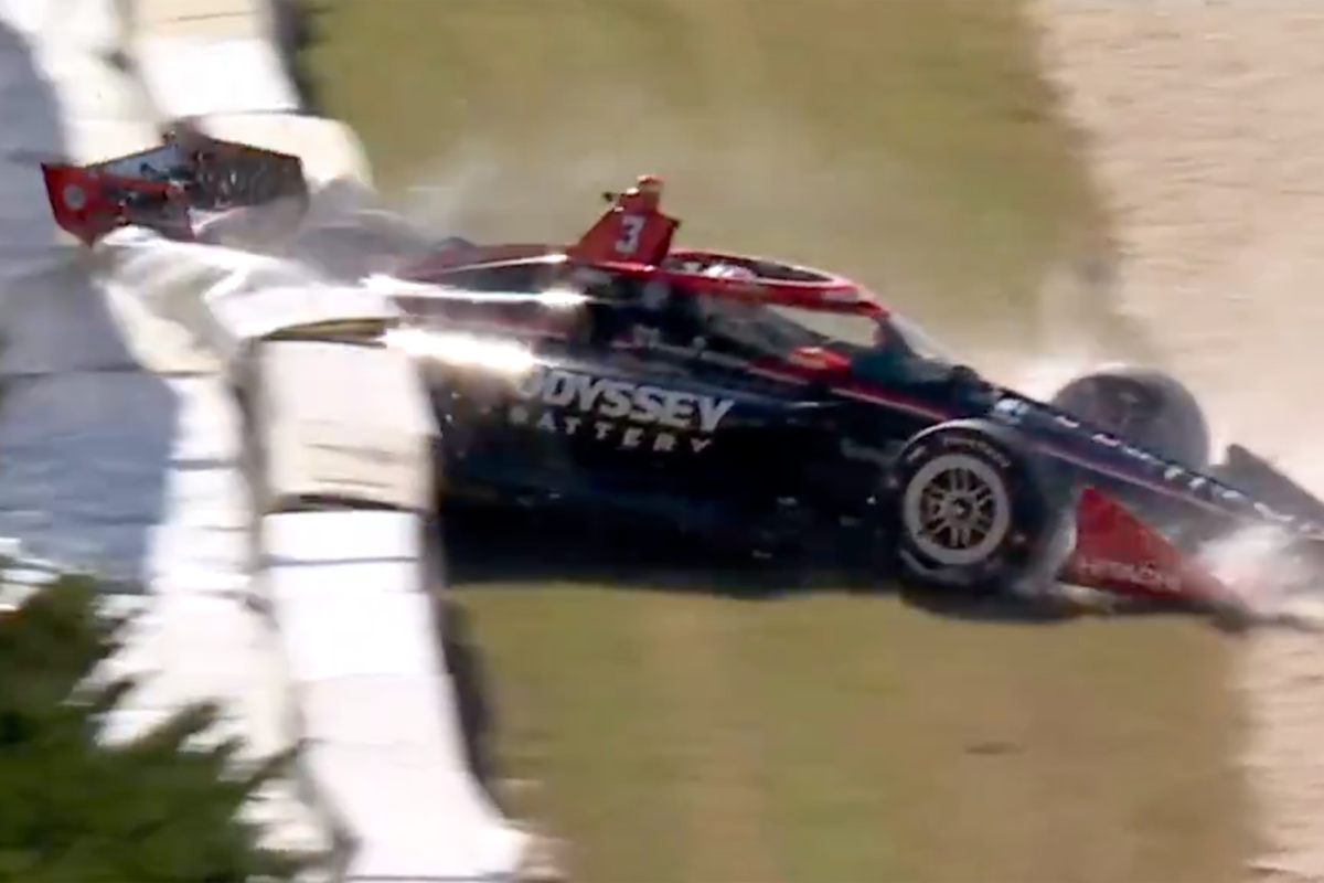 Scott McLaughlin sufrió un accidente en el segundo entrenamiento del Gran Premio de Alabama de IndyCar