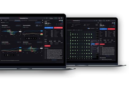 Screenshots of IBKR Desktop, left-MultiSort, center-Option Analysis, right-Option Lattice. (Photo: Business Wire)