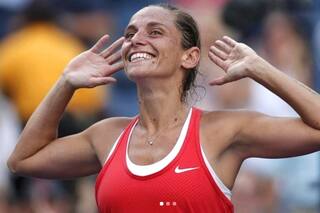 Roberta Vinci hizo de su casa una cancha de tenis y aludió a un hábito de Nadal