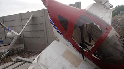 Se accidentó una avioneta en Mendoza.