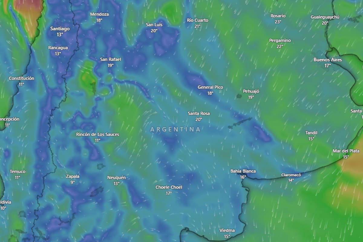 Se acerca una fuerte baja de temperatura y lluvias para el fin de esta semana
