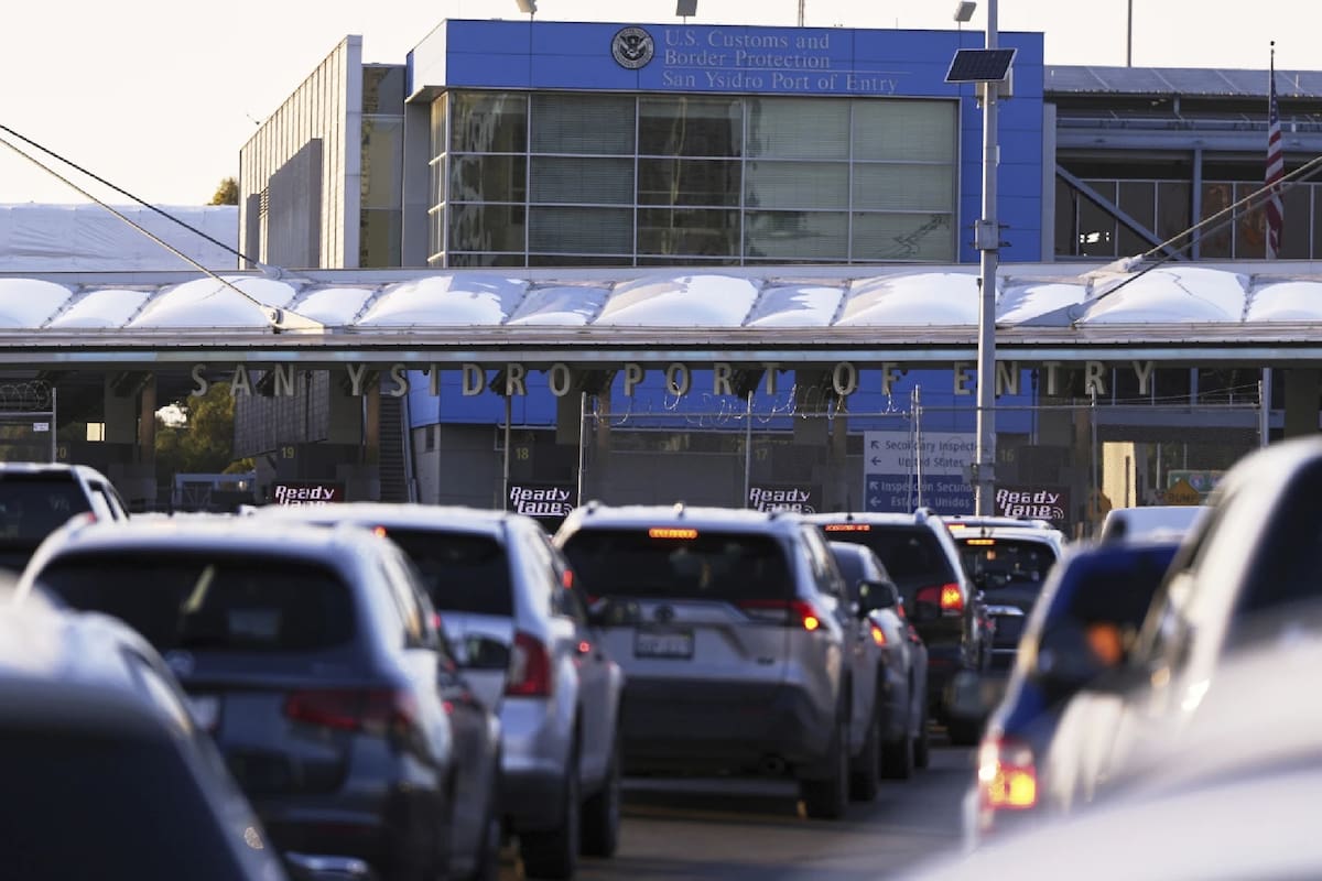 Se anunciaron cambios en el paso fronterizo del Puerto de San Ysidro, con un aumento en la franquicia para cruzar a México desde EE.UU. hasta 500 dólares