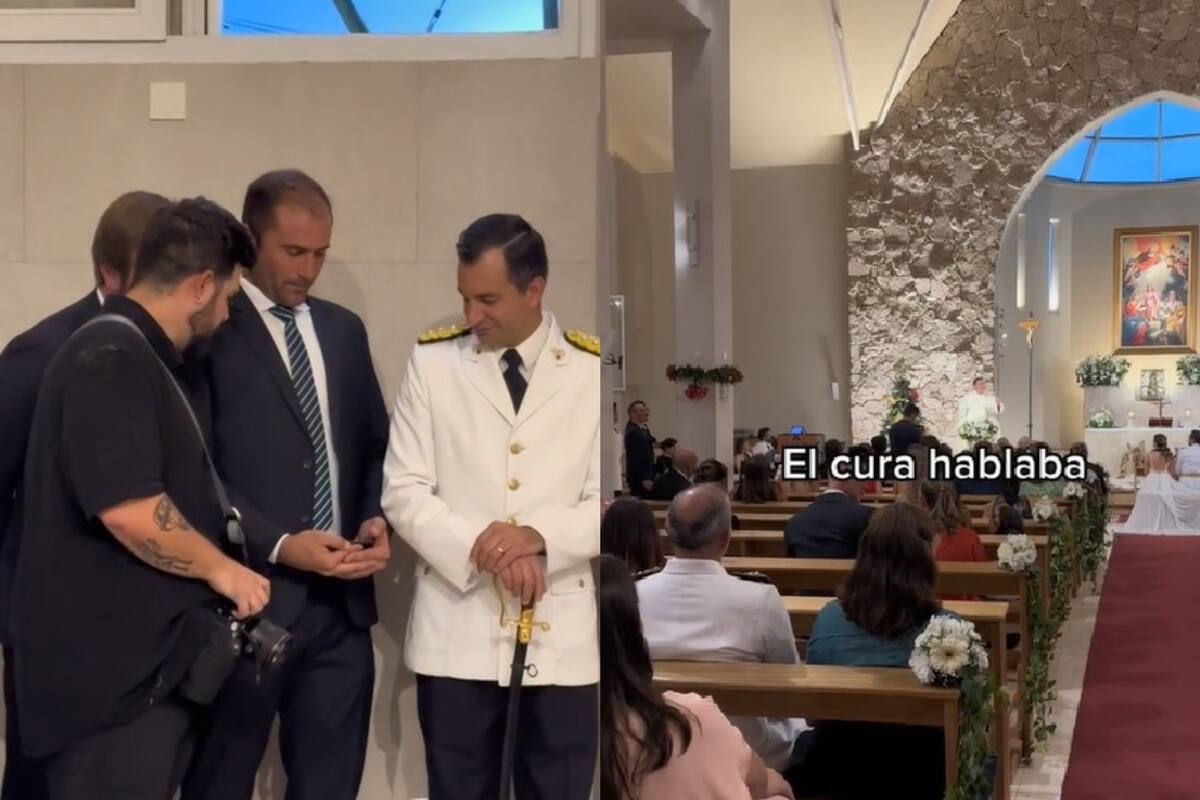 Se casaron en pleno partido de Argentina-Países Bajos y ni el cura se contuvo ante el triunfo