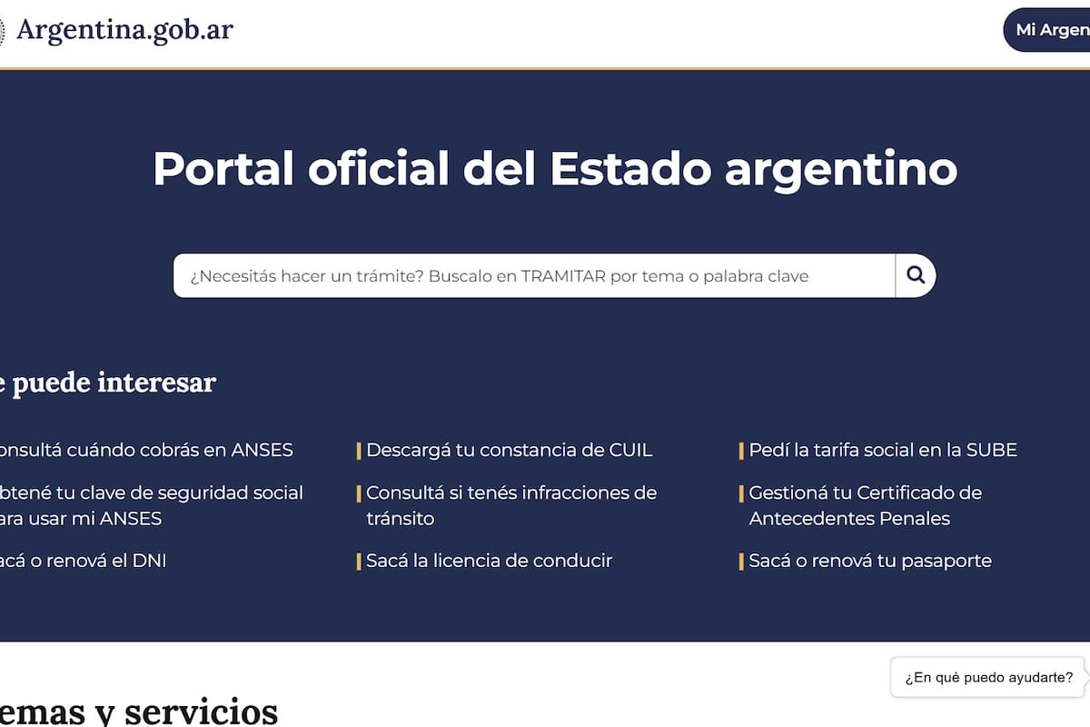 Se cayó el sitio web oficial del Gobierno y publicaron mensajes contra Javier Milei