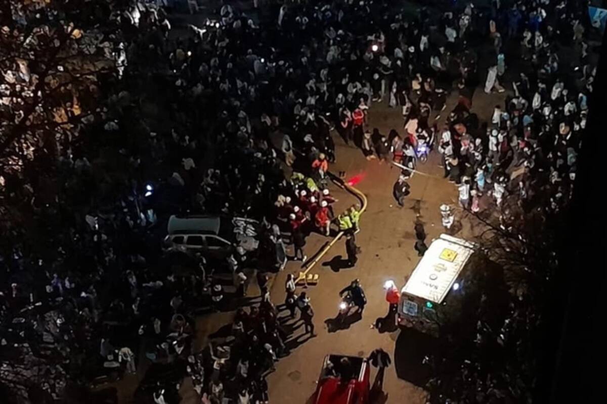 Se cayó un semáforo durante los festejos realizados en Mar del Plata
