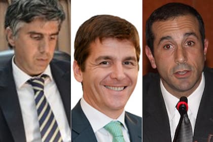 Los jueces Rodrigo Giménez Uriburu, Andrés Basso y Jorge Gorini