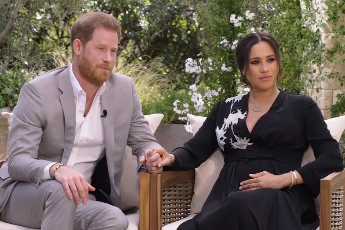 Se conocieron las primeras imágenes de la explosiva entrevista del príncipe Harry y su esposa, Meghan Markle, con Oprah Winfrey