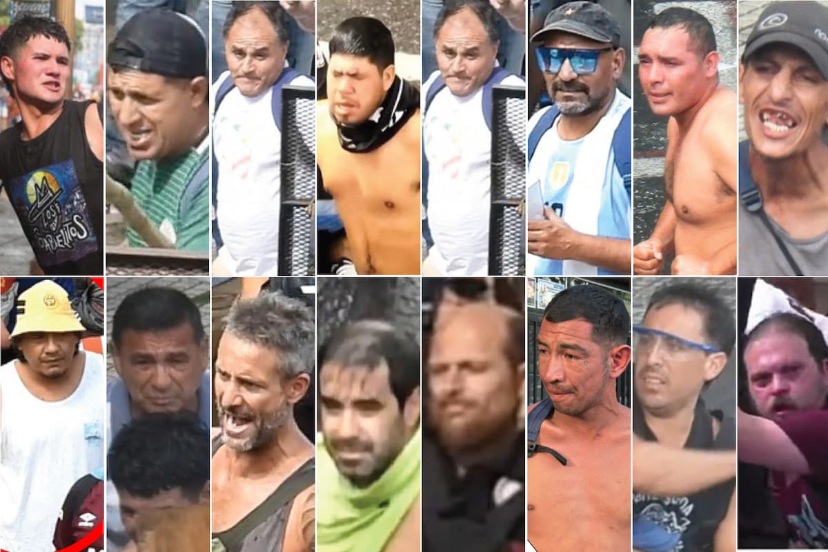 Se conoció la identidad de los 17 manifestantes que causaron disturbios en la la plaza del Congreso durante el tratamiento de la Ley de Reforma Laboral