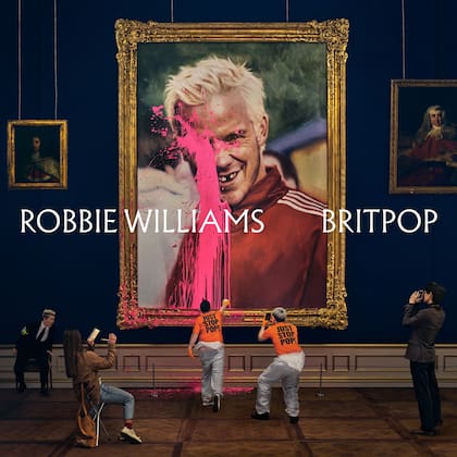 Se conoció la tapa del nuevo álbum de Robbie Williams, "Britpop"