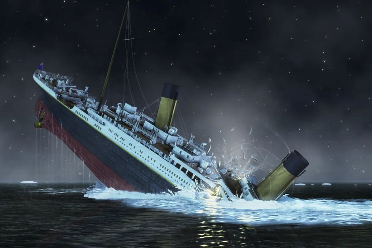 Se conoció una nueva hipótesis sobre el hundimiento del Titanic (imagen ilustrativa)