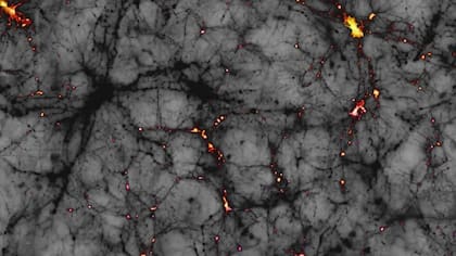 Se cree que la materia oscura interactúa solo extremadamente rara vez con la materia ordinaria