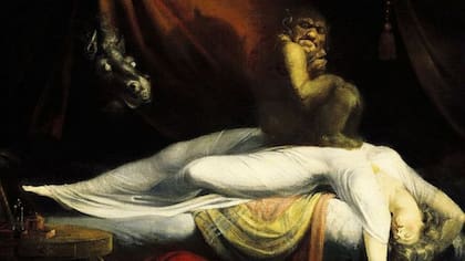 Se cree que la parálisis del sueño ha inspirado muchas obras de ficción y arte, incluida la pintura "The Nightmare" de John Henry Fusseli (FOTO: GETTY)