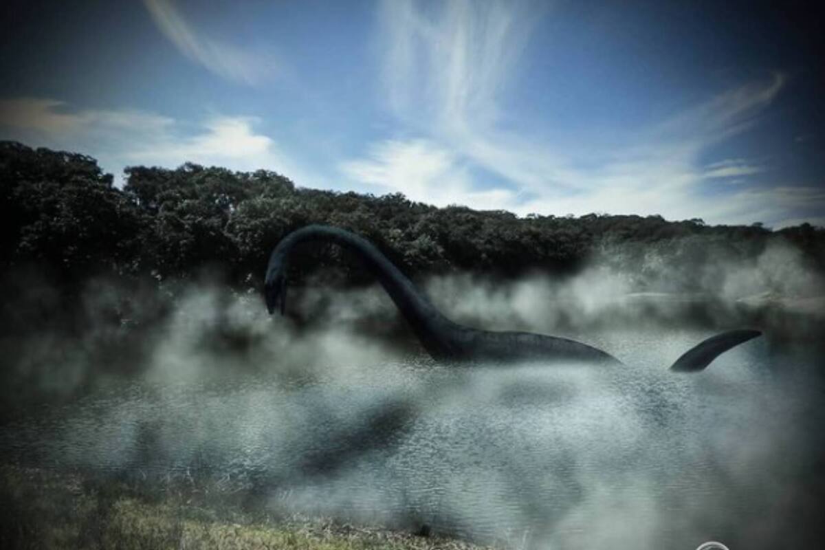 Se cree que no es un dinosaurio sino una tortuga marina atrapada hace miles de años en el lago, según un científico de la Universidad de Virginia.