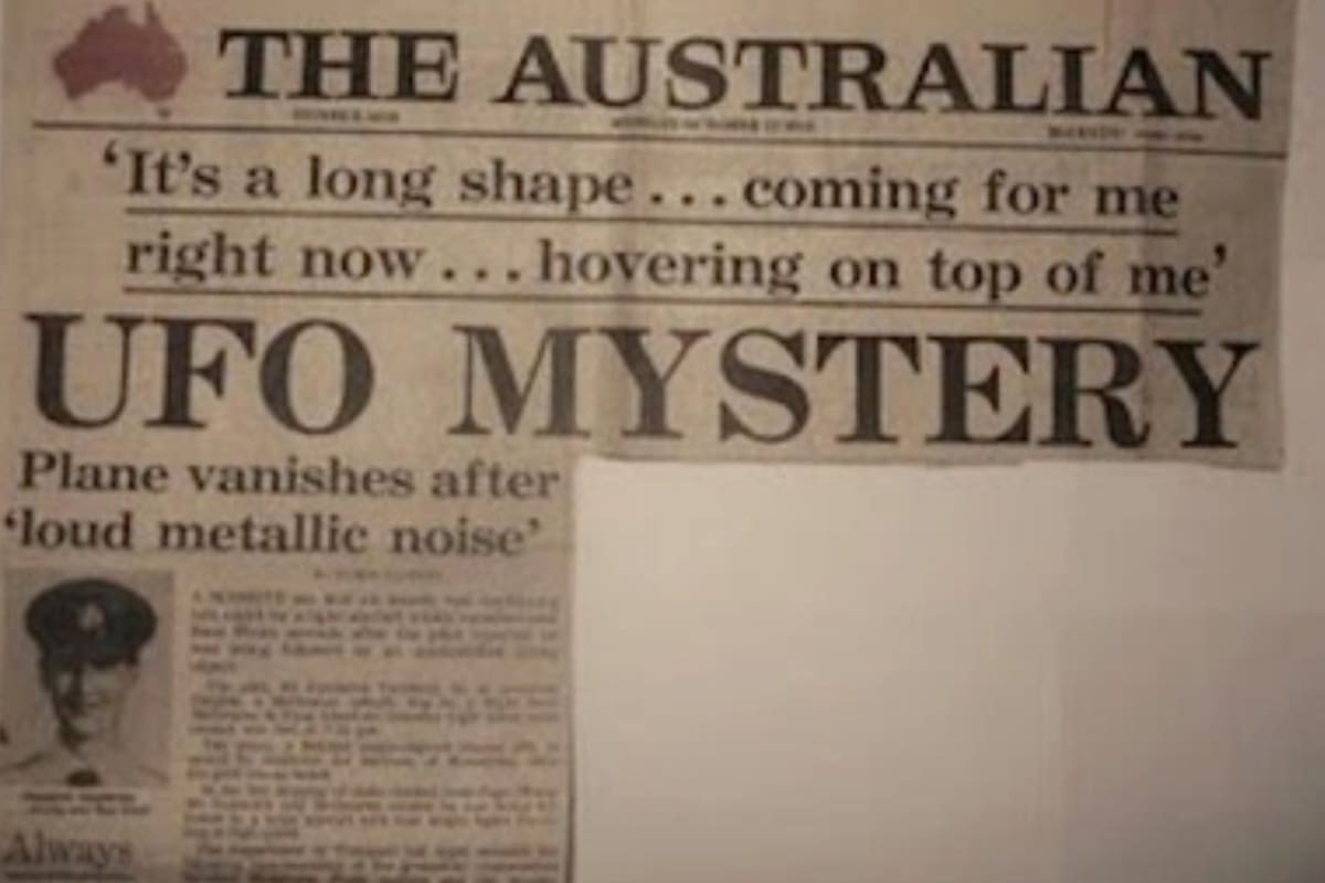 Se cumple un aniversario más de la desaparición de Frederick Valentich en el estrecho de Bass