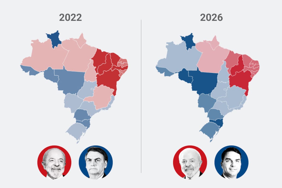 Se define en segunda vuelta quién será el próximo presidente de Brasil y Flávio Bolsonaro parte con ventaja. El hijo del exmandatario se impuso frente a Lula por dos puntos: 47,03% contra 45,16% de los votos