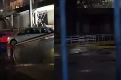 Se derrumbó parte del techo de un reconocido shopping