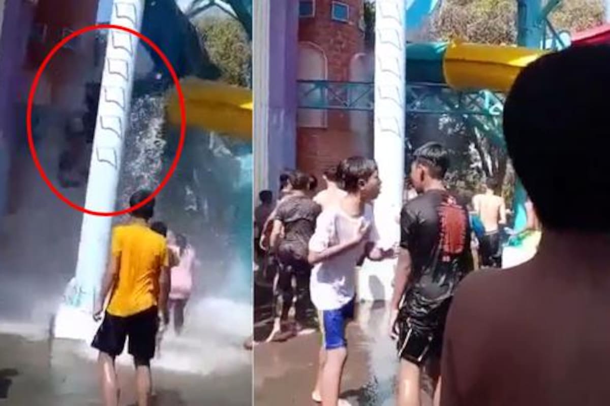 Se derrumbó un tobogán del Parque Kenjeran y causó conmoción en los presentes