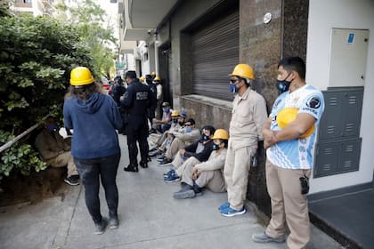 Se derrumbó una obra en construcción en Belgrano y un obrero sufrió traumatismo de cráneo