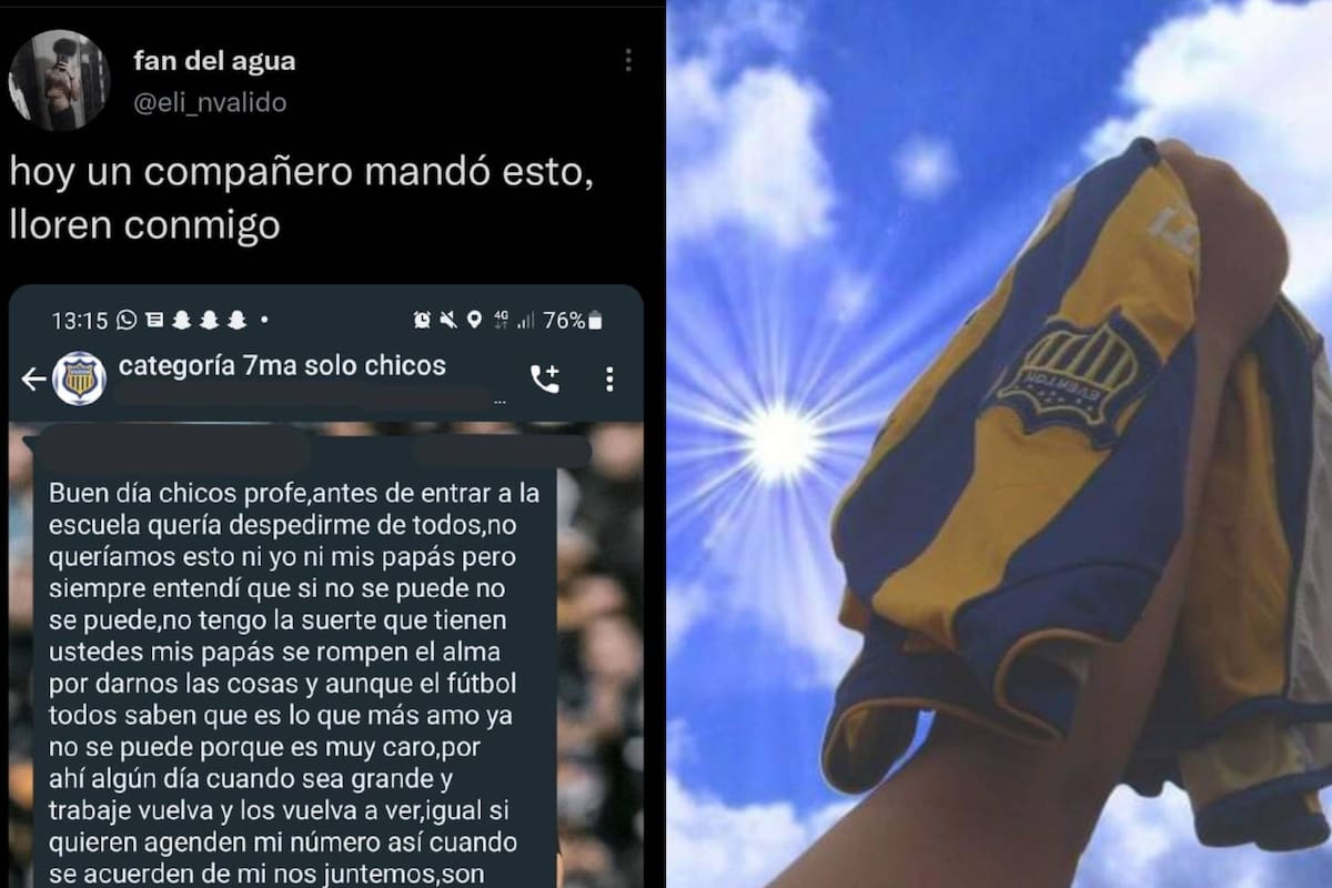 Se despidió del club donde jugaba y su historia emocionó (Foto captura Twitter @eli_nvalido e Instagram @evertonlaplataoficial)