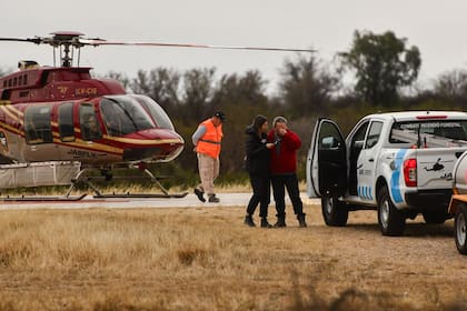Se desplegó un operativo para llegar al lugar del accidente