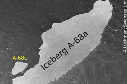 Se desprendió una parte del iceberg más grande del mundo