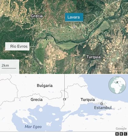Se determinó que estaban a unos cuatro kilómetros al sur de las coordenadas del territorio griego, donde se informó que se encontraban hace algunos días