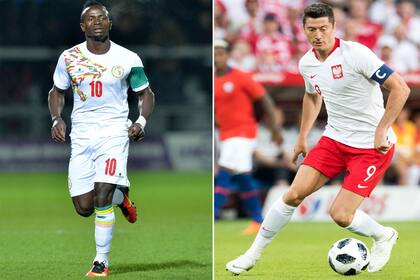 Se enfentan Senegal y Polonia por el grupo H. Mane y Lewandowski