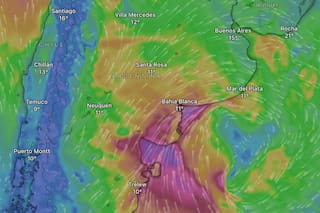 Fuertes vientos y pronunciada caída de la temperatura para las próximas horas en el AMBA y en la provincia