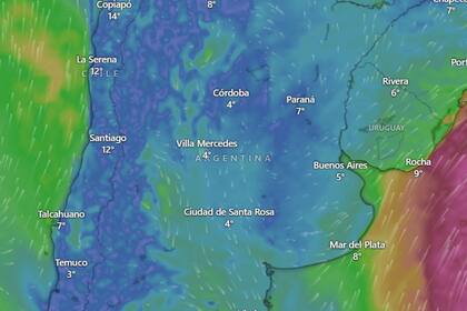 Se espera un comienzo frío y una suba de la temperatura a partir del martes