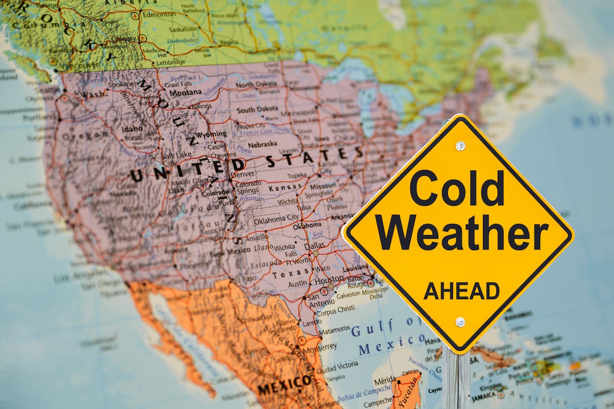 Se espera un fuerte descenso de las temperaturas en el centro de Estados Unidos