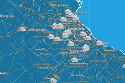 Se espera un lunes con lluvia y ráfagas de viento en Buenos Aires
