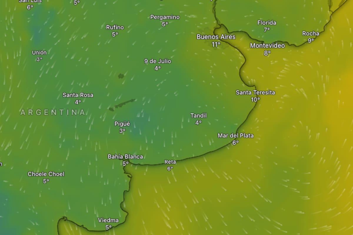Previsão meteorológica SMN para este sábado em todo o país